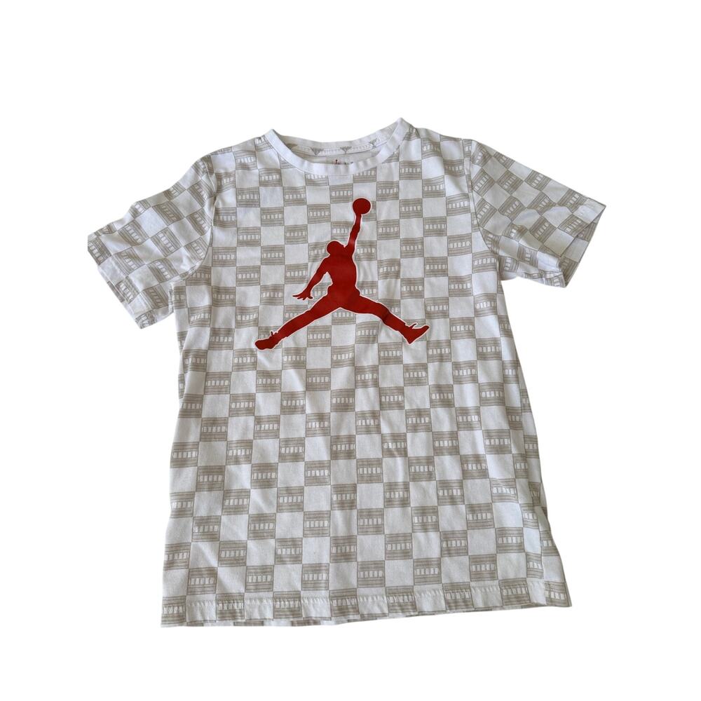 Air Jordan Boys' XL Graphic Tee - White & Gray